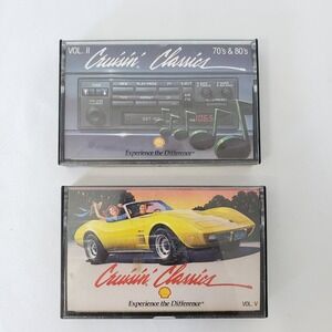 Cruisin Classics Cassette Tape Set Vol. II & V Shell Oil Gas CBS